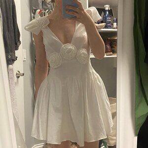For Love & Lemons Flora Mini Dress White XXS